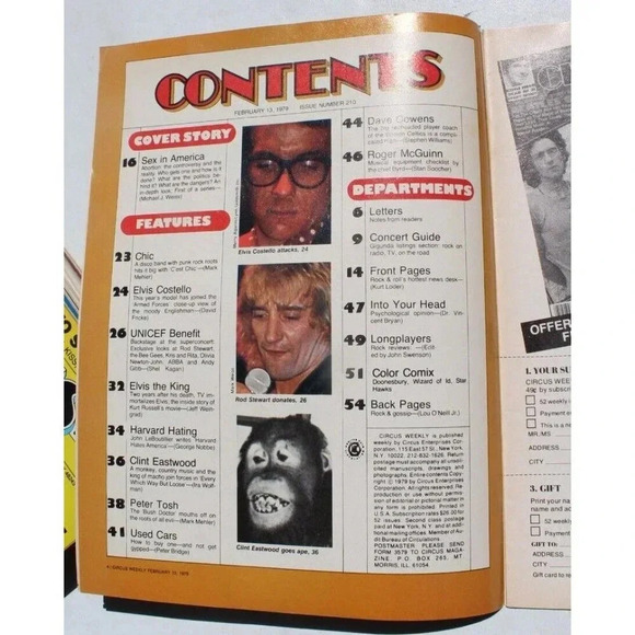 Vintage Circus Magazine July 10th, 1979 Magazine - Susan Anton Robby Benson - Picture 2 of 5